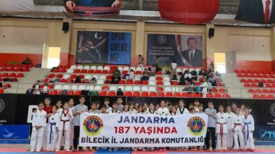 Bilecik’te Jandarma Teşkilatı’nın 187. kuruluş yılı dolayısıyla özel pankart açıldı.