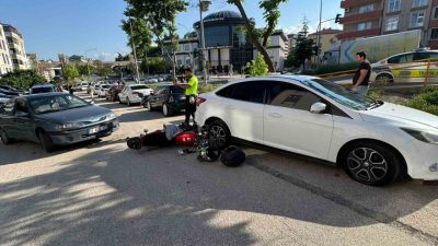Bilecik’te otomobil ile motosiklet çarpıştığı trafik kazasında 1 kişi hafif