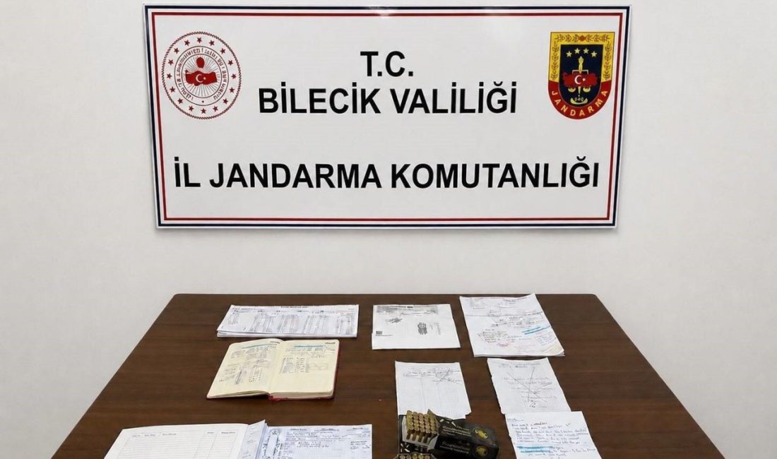 Bilecik’te jandarma tarafından düzenlenen tefecilik operasyonunda çok sayıda yaprak senet