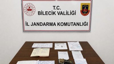 Bilecik’te jandarma tarafından düzenlenen tefecilik operasyonunda çok sayıda yaprak senet