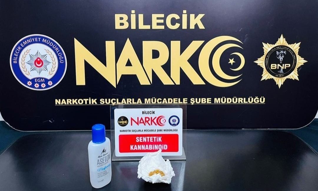 Bilecik’te düzenlenen uyuşturucu operasyonunda 1 şüpheli yakalandı. Bilecik İl Emniyet