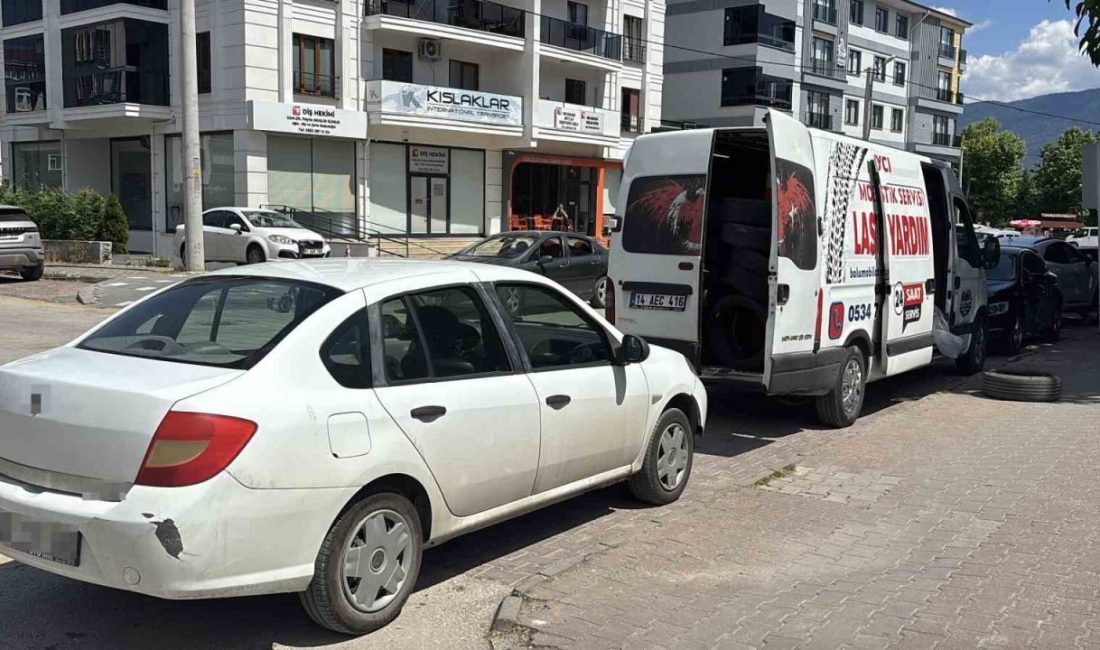 Bolu’da bir marketin otoparkında yapılan yeni giriş-çıkış düzenlemesi, eski alışkanlıklarından