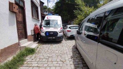 Bolu’nun Mudurnu ilçesinde rahatsızlanan yaşlı bir hasta için olay yerine