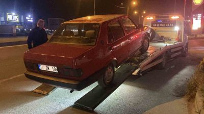 Bolu’da polis ekiplerinin ‘dur’ ihtarına uymayarak 2 kilometre kaçan sürücü