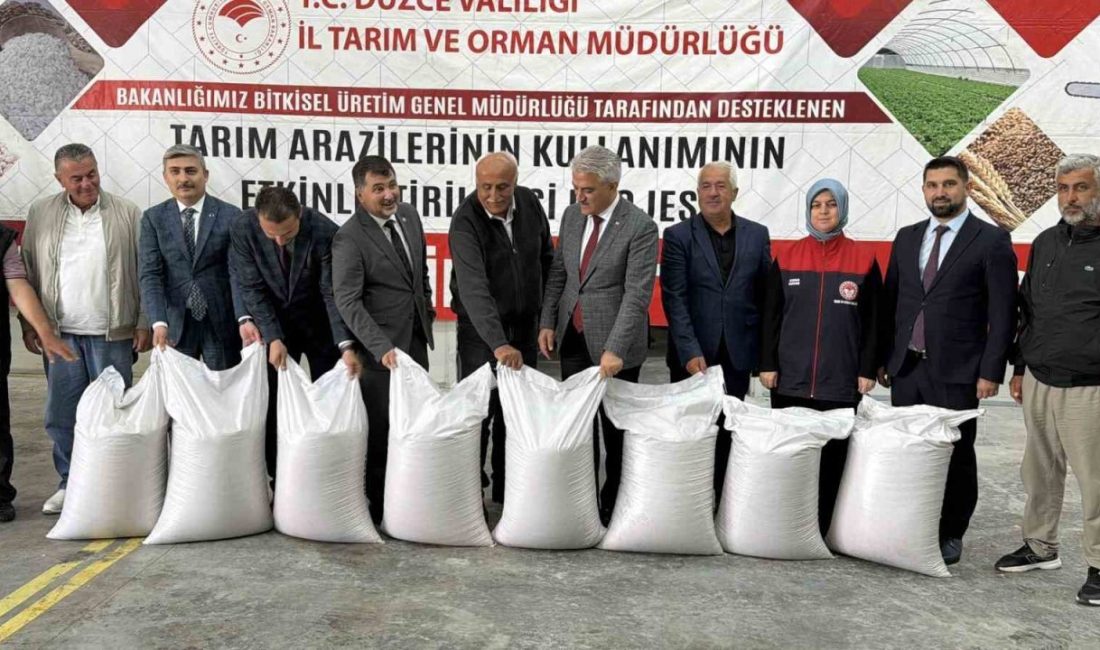 Düzce’de Tarım ve Orman Bakanlığı’nın desteğiyle yürütülen proje kapsamında, coğrafi
