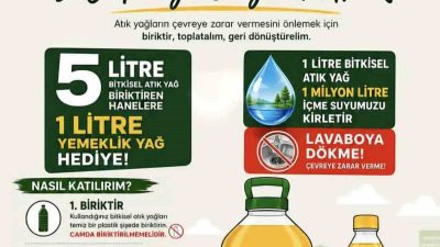 Düzce Belediyesi, çevrenin korunması ve atık yağların geri dönüşüme kazandırılması