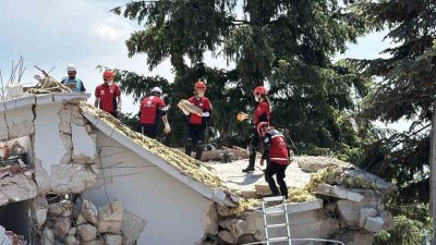 Düzce’de, AFAD Başkanlığı koordinasyonunda 9 ilden 569 personel ve 69