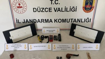 DÜZCE(İHA) – Düzce’de yasa dışı kenevir ekimi yaparak uyuşturucu madde