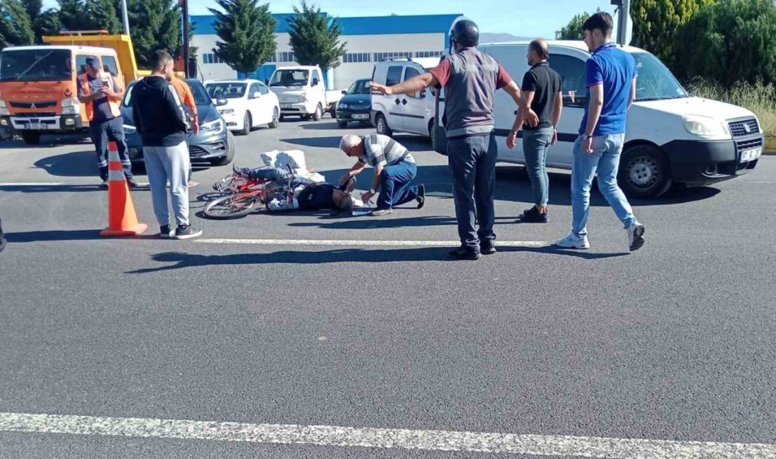 DÜZCE (İHA) – Düzce’de otomobilin çarptığı 86 yaşındaki bisikletli yaralandı.