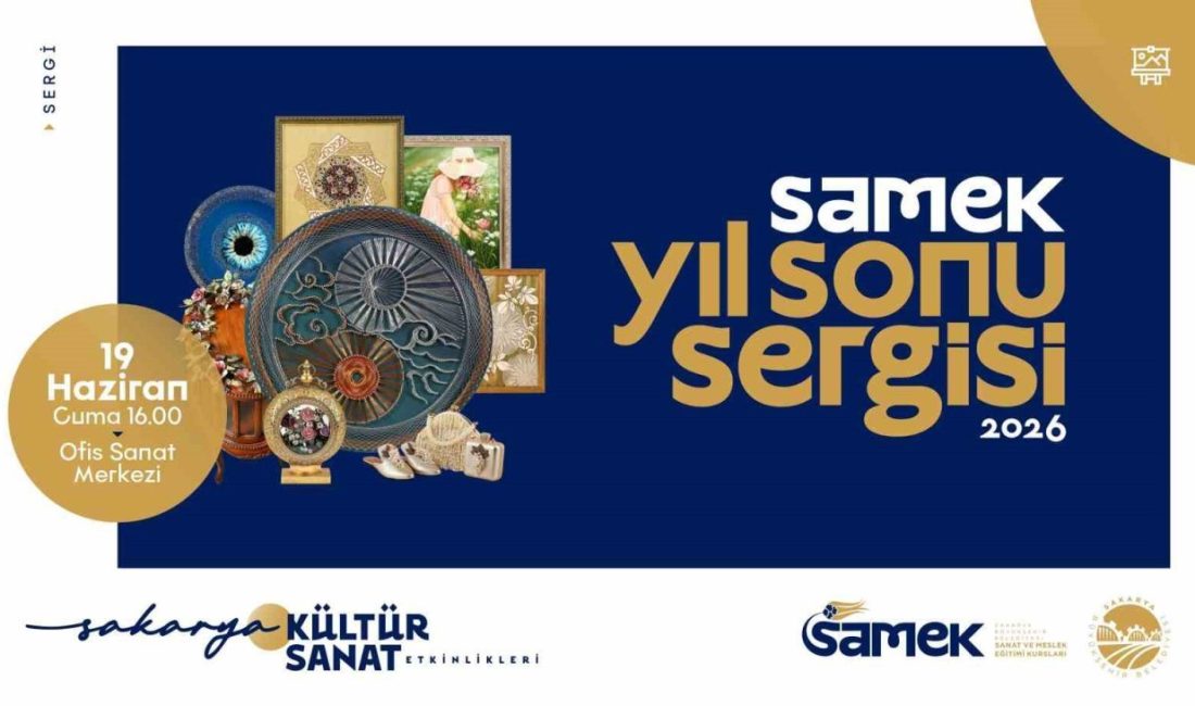 El sanatlarından tekstile birçok branştan eser, yarın sanatseverlerin beğenisine sunulacak Sakarya’da faaliyet gösteren Büyükşehir Belediyesi Sanat ve Meslek Eğitimi Kursları
