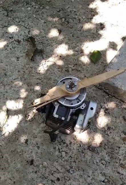 Kastamonu’nun Cide ilçesinde evin bahçesine insansız hava aracı (İHA) düştü.