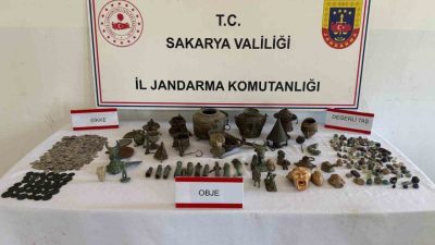 Sakarya’nın Geyve ilçesinde jandarma ekiplerince düzenlenen “Anadolu Mirası” operasyonunda, bir