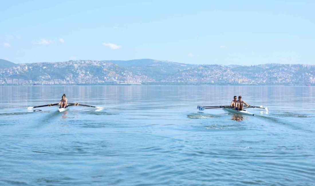 Kocaeli’de su sporlarına kazandırılan genç kürekçiler, Edirne’de katıldıkları ilk il