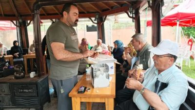 Bilecik Aile ve Sosyal Hizmetler İl Müdürlüğü’ne bağlı huzurevinde dondurma