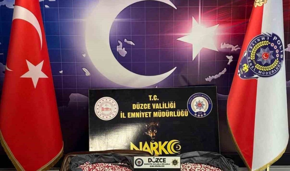DÜZCE(İHA) – Düzce İl Emniyet Müdürlüğü Narkotik Suçlarla Mücadele Şube