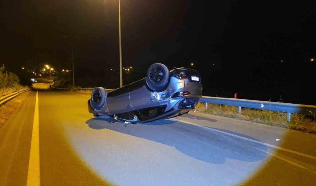 Kamyon ve otomobile çarpan araç takla attı: 2 yaralı DÜZCE (İHA) – Düzce Kuzey Çevre Yolu Muncurlu Köyü Köprüsü