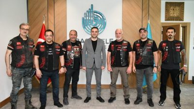 Türk Chopper Motosiklet Kulübü Kocaeli Şubesi heyeti, Başiskele Belediye Başkanı
