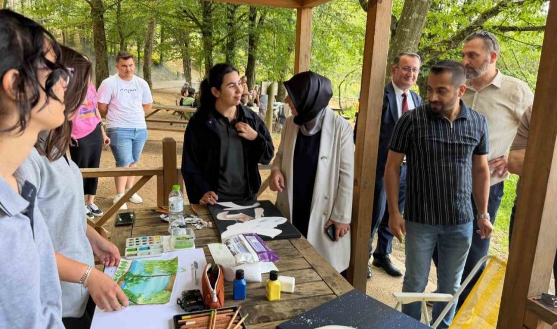Düzce Cumhuriyet Anadolu Lisesi tarafından Korugöl Tabiat Parkı’nda düzenlenen “Doğada