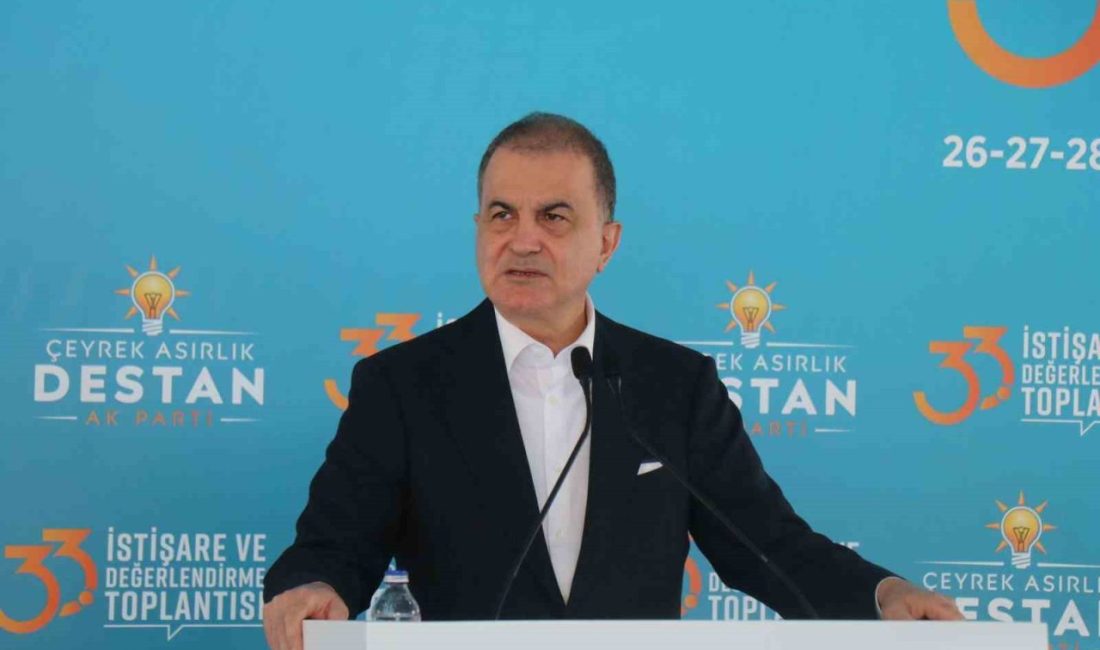 AK Parti Sözcüsü Ömer Çelik, “Artık terör örgütünün silah bırakması