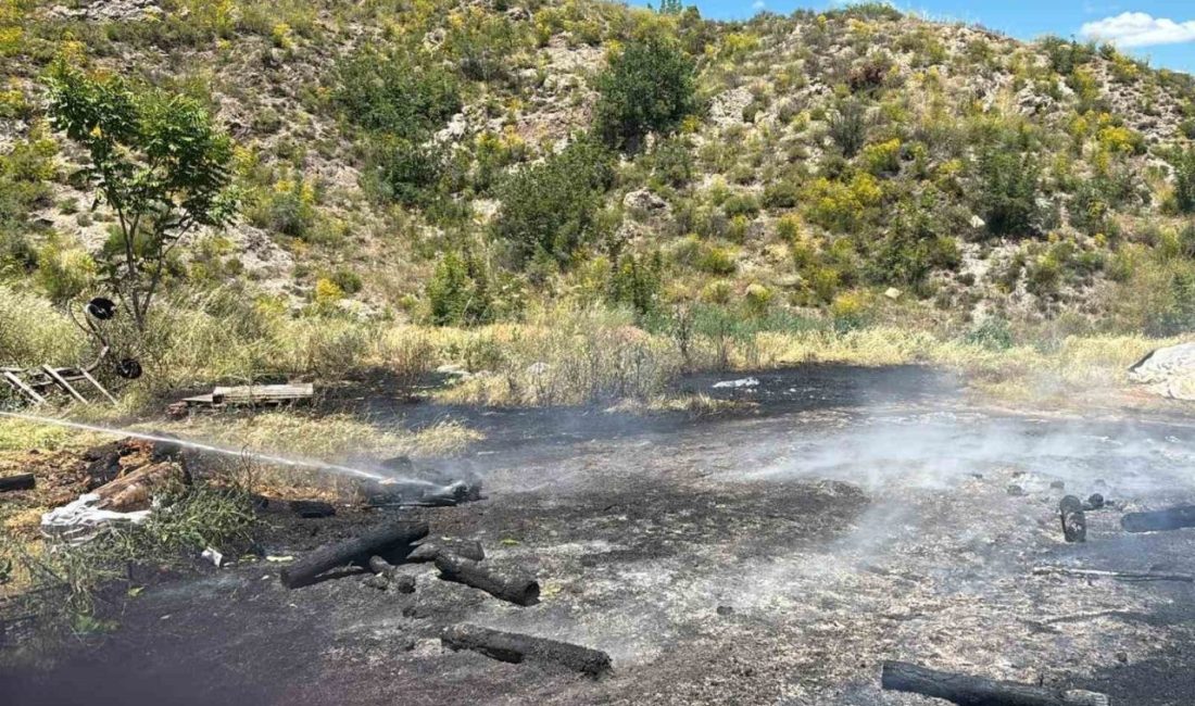 Bilecik’in Osmaneli ilçesinde ormanlık alana düşen yıldırım sonucu yangın çıktı.