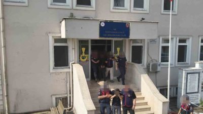 Sakarya merkezli 4 ilde jandarma ekiplerince düzenlenen eş zamanlı operasyonda,