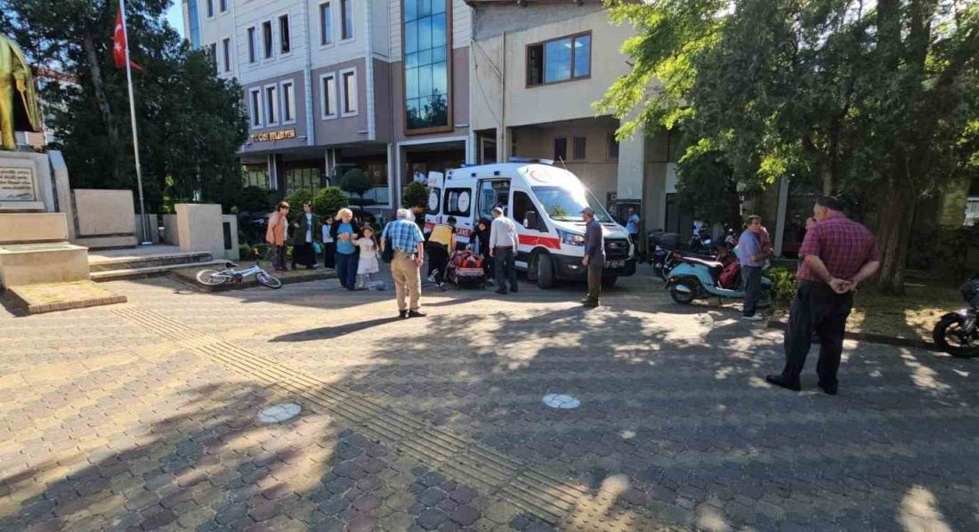 Kastamonu’nun Cide ilçesinde sıcak hava nedeniyle fenalaşan ve yere düşmesi
