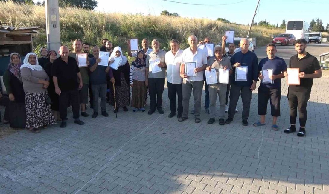 Yalova’nın Bayraktepe Mahallesi Seçim Sokak’ta yaşayan vatandaşlar, yıllardır tapulu olarak