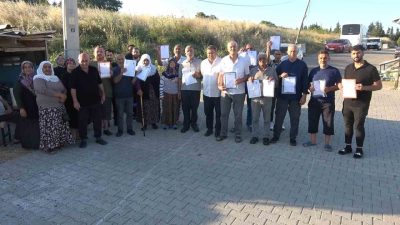 Yalova’nın Bayraktepe Mahallesi Seçim Sokak’ta yaşayan vatandaşlar, yıllardır tapulu olarak