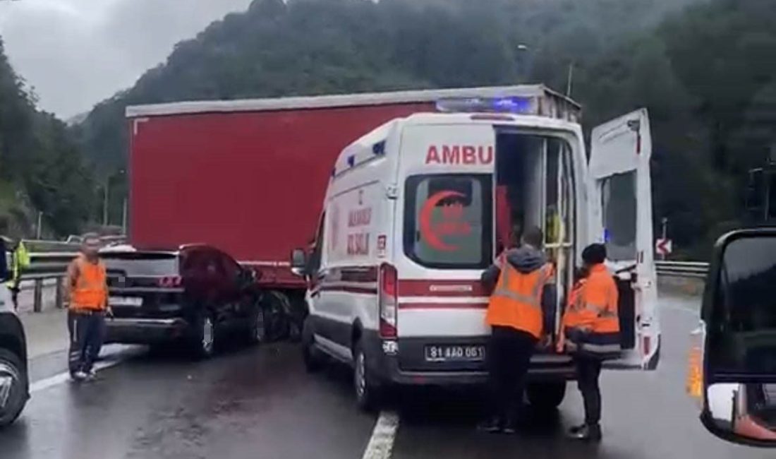 TEM Otoyolu’nda tırdan ayrılan dorseye otomobil çarptı: 2 yaralı TEM Otoyolu’nun Bolu Dağı geçişinde seyir halindeki tırdan ayrılarak orta