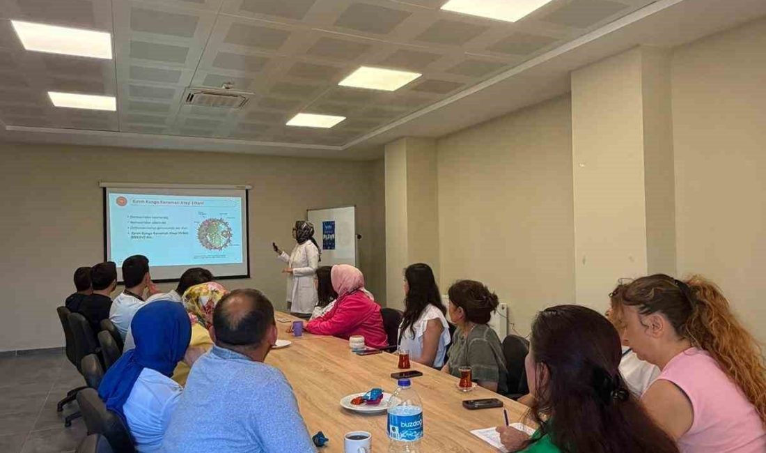 Düzce’nin Akçakoca İlçesinde Sağlık Müdürlüğü tarafından düzenlenen hizmet içi eğitim