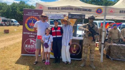Bilecik’in Pazaryeri ilçesinde 350 karavanın katıldığı festival jandarmanın sıkı denetimiyle