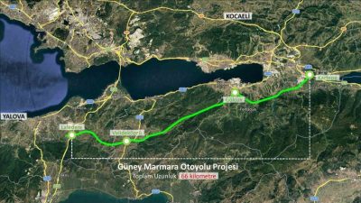 Kocaeli ve Yalova arasındaki ulaşım ağını genişletmesi planlanan “Kocaeli-Yalova Otoyolu