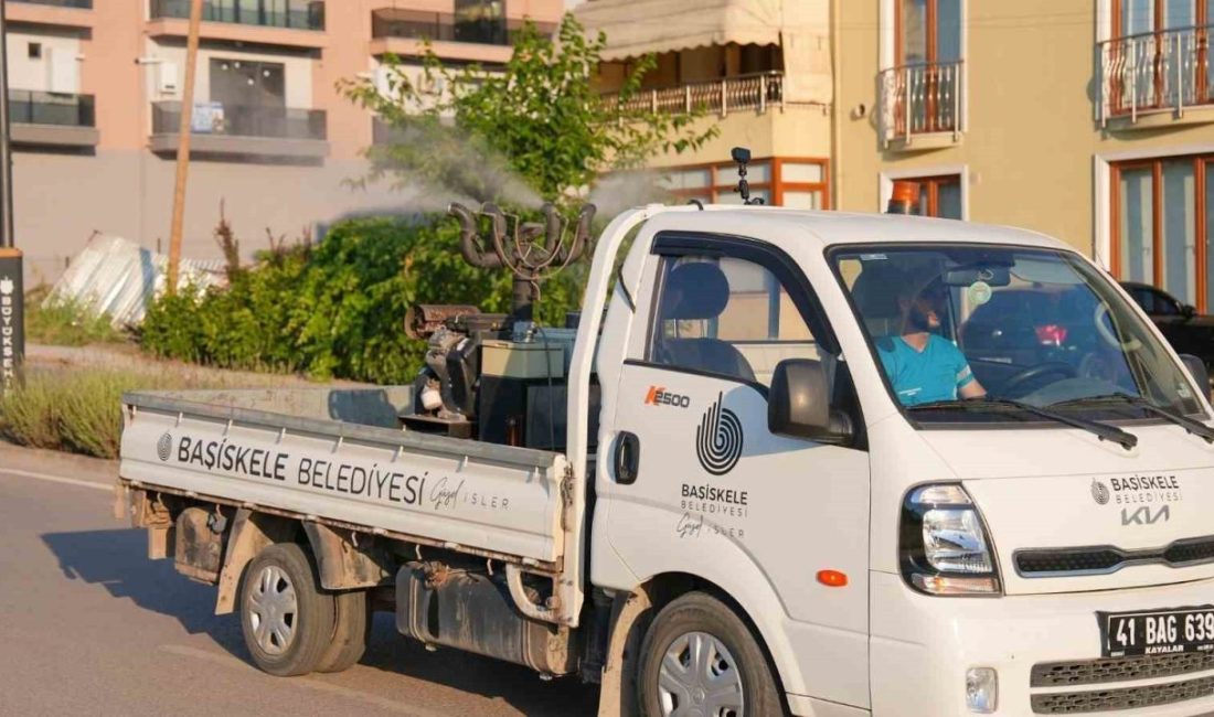 Başiskele’de belediye ekipleri, yaz sıcaklarının artmasıyla üremesi hızlanan sivrisinek, karasinek