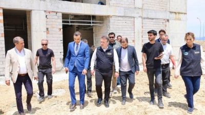 Bilecik Valisi Faik Oktay Sözer, yapımı tamamlanma aşamasına gelen 8