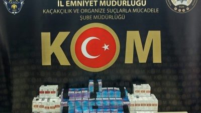 Bilecik’te Kaçakçılık ve Organize Suçlarla Mücadele Şube Müdürlüğü ekiplerince gerçekleştirilen