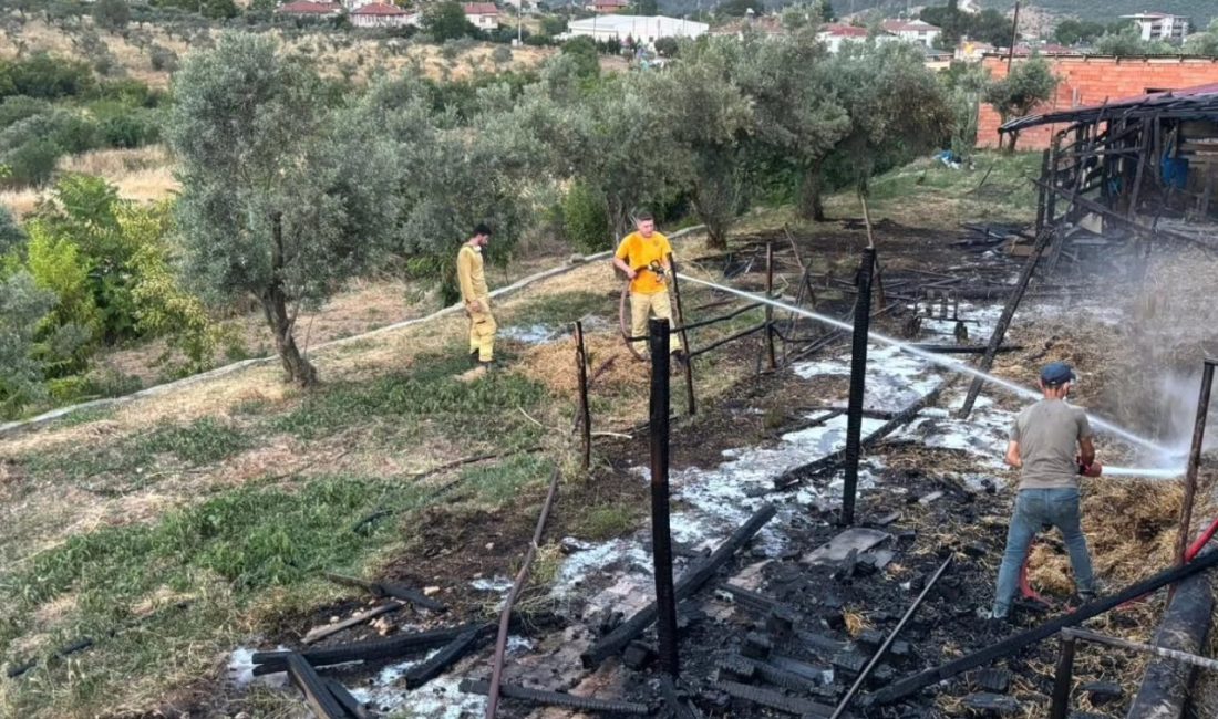 Bilecik’te bir ahırda çıkan yangında içinde hayvan olmaması muhtemel bir
