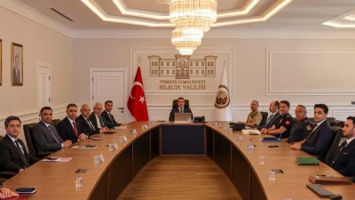 Bilecik’te düzenlenen İl Asayiş ve Güvenlik Toplantısı’nda terörden trafiğe kadar