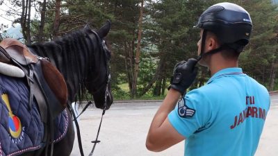 Bolu’da yaz sezonunda ziyaretçi yoğunluğunun arttığı Abant Gölü Milli Parkı’nda