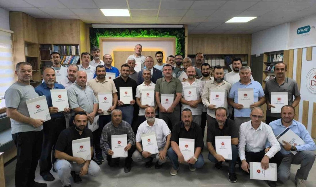 Bolu’da gönüllü din görevlilerine başarı belgesi Bolu İl Müftülüğünün eğitim ve din hizmetlerinde kullanılacak yeni mekânların
