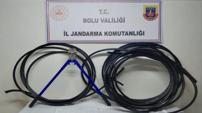 Bolu’da, haberleşme ve enerji nakil kablosu hırsızlığı şüphelisi M.B., JASAT