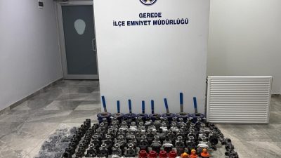 Bolu’nun Gerede ilçesinde bir şantiyeden yaklaşık 2,5 milyon lira değerinde
