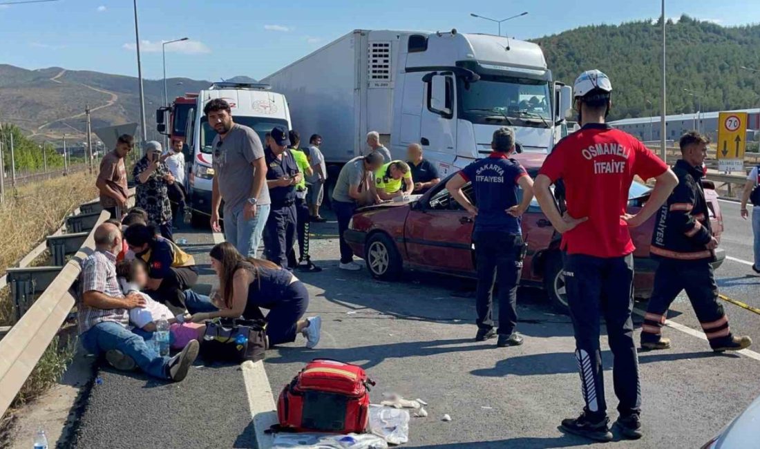 Sakarya’nın Pamukova ilçesi D-650 kara yolunda iki otomobilin çarpışması neticesinde