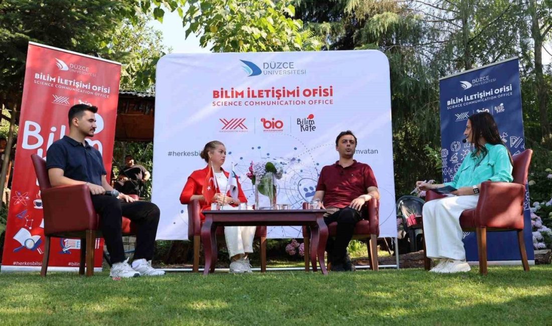 DÜZCE(İHA) – Bilim Kafe’de konuşan Doç. Dr. Emre Tunca, geleceğin