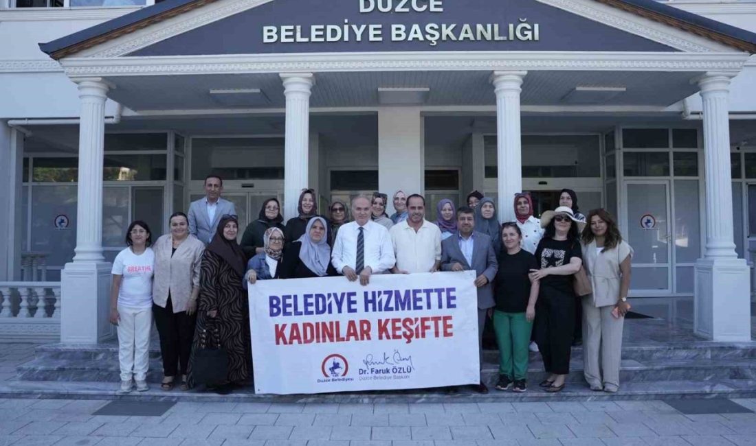 DÜZCE (İHA) – Düzce Belediyesi, “Belediye Hizmette, Kadınlarımız Keşifte” programı