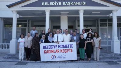 DÜZCE (İHA) – Düzce Belediyesi, “Belediye Hizmette, Kadınlarımız Keşifte” programı