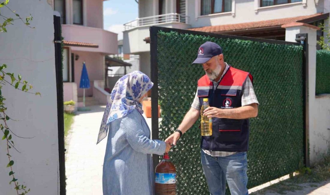 Düzce’de çevre koruma çalışmaları kapsamında 5 litre bitkisel atık yağ