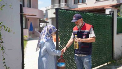 Düzce’de çevre koruma çalışmaları kapsamında 5 litre bitkisel atık yağ