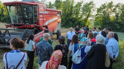 Düzce Belediyesi Tarım Akademisi arazisinde 7 dönümlük alanda ilk kez