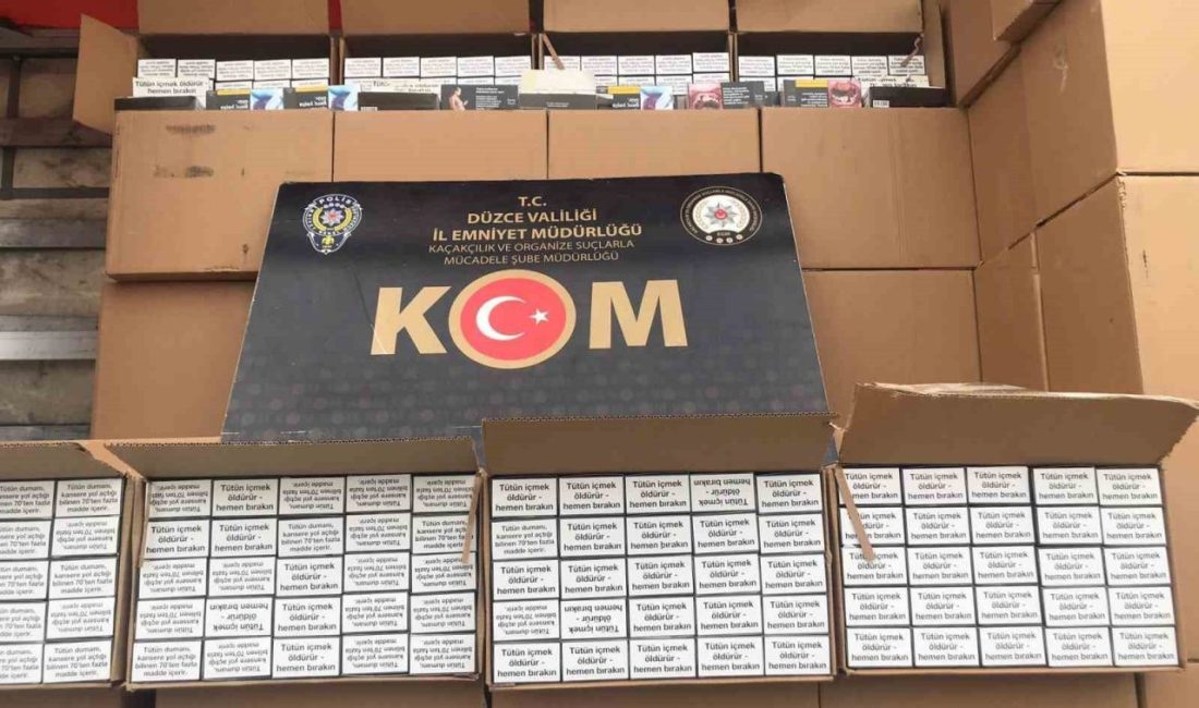 Düzce’de kaçakçılara göz açtırılmıyor DÜZCE (İHA) – Düzce’de polis ve jandarma ekipleri, yapılan operasyonlarda