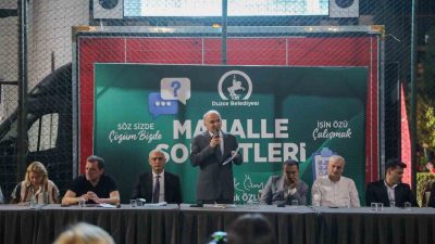 Düzce Belediye Başkanı Dr. Faruk Özlü, Düzce’nin en büyük mahallelerinden